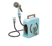 CXGFRGH Raccolta Tubi, Avvolgitubo Compatto da 15 m/50 Piedi, Supporto Portatile for Tubo dell'Acqua, Funzione di Facile riavvolgimento in Dotazione(Blue)