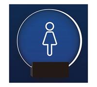 CXGFRGH Segnaletica per Servizi igienici, Luce Bianca, insegne da Bagno Ideali for Ufficio, attività Commerciale o casa, for Porte pareti, Arredamento gradevole