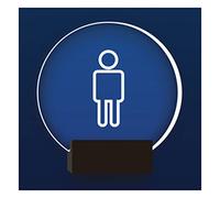 CXGFRGH Segnaletica per Servizi igienici, Luce Bianca, insegne da Bagno Ideali for Ufficio, attività Commerciale o casa, for Porte pareti, Arredamento gradevole