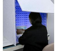 CXGFRGH Studio di Registrazione, Cabina vocale Portatile, Cabina di Registrazione Audio, Isolamento for Microfono, Stanza Acustico for Home Studio, Schermo Isolante for, in Canto(Blue)