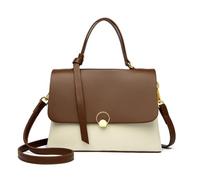 CXHasmotic Borsa da donna color block Borsa versatile a spalla e a tracolla | Cartella con patta con chiusura rotonda, borsa da donna con manico superiore multiuso