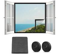 CXHJCQ Zanzariera per Finestra, 100 x 150 cm, Schermo per Finestre, Zanzariera, Tenere Lontani Insetti, Facile Installazione