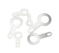 Cxiang-Rondelle piatte M2.2 M2.7 M3.2 M4.2 M5.2 M6.2 M8.2 Solder Tag Lug Ring Earth Connector Welding Washer Copper Soldering Lug, 100PCS, Rondelle piatte(M3.2-100pcs)