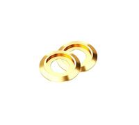 Cxiang-Rondelle piatte M2 M2.5 M3 M4 M5 M6 M8 Aluminum Cup Head Washer Anodized Colourful Gasket For Button Head Screw Round Washer, Rondelle piatte(Golden,M4 (20Pcs))