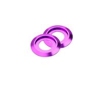 Cxiang-Rondelle piatte M2 M2.5 M3 M4 M5 M6 M8 Aluminum Cup Head Washer Anodized Colourful Gasket For Button Head Screw Round Washer, Rondelle piatte(Purple,M2.5 (20Pcs))