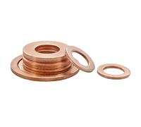 Cxiang-Rondelle piatte M5 M6 M8 M10 M12 M14 M16 M18 M20 M22 M24 Solid Copper O-ring Gasket Motorcycle Oil Seal Washers, Rondelle piatte(M16x20x1.5(20Pcs))