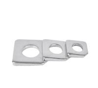 Cxiang-Rondelle piatte M6 M8 M10 M12 M16 M20 M24 304/316 Stainless Steel Square Bevel Washer Gasket Missing Corner Square Taper Washer, Rondelle piatte(GB853-304,5pcs M12)