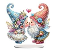 CXINLky DIY Diamond Art Painting Nano Decorazione da tavolo 5D Diamante Art San Valentino Folletto Decorazione da tavolo con diamanti in piedi, set artistico decorativo fatto a mano