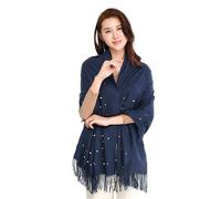 CXJGCRDM Sciarpa Imitazione Cashmere A Scialle di Perline di Perline Spessa Nappa Calda Sciarpa Femminile-Verde Nascosto-180 Cm