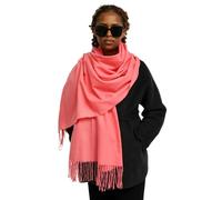 CXJGCRDM Sciarpa Imitazione Cashmere Sciarf Femmina Inverno Scollo Caldo Scialle Lungo-Polvere di Corallo-70 * 210 Cm