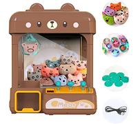 cxjoigxi Grande macchina per artigli per bambini e adulti con prezzo, suono e luce regolabili, 2 modalità di alimentazione, mini distributori automatici di caramelle gru, distributore di giochi arcade