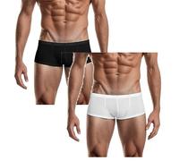 CXKOLD Briefs Mutande Uomo Boxer Boxer Boxer Bamboo Uomo Deodorante Intimo Uomo Boxer Uomo Larghi Cotone Boxer con Apertura Traspirante Morbido Boxer Mutande Uomo Cotone 6 Slip Uomo in Microfibra