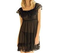 CXKOLD Giochi Sexy Copricapezzoli Sexy Baby Doll Donna Vestito Nero Corto Maglia Donna Sexy Sexy Shop Oggetti Vestiti da Cerimonia Donna Corti Lingerie Sexy Donna Tuta Sexydonna Hot Babydoll