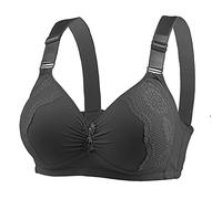 CXKOLD Reggiseno Post Operatorio Con Tasca per Protesi, Senza Ferretto in Cotone Contenitivo Con Imbottitura Sportivo Regolabile