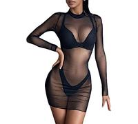 CXKOLD Vestito Donna Corto Sexy Dress Kimono Donna Set Mutande Donna Scarpe Donna Sexy Reggicalze Donna Hot Completini Intimi Donna Hot Intimo Donna Sexy Tuta Lunga in Pizzo Collant
