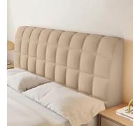 CXLT Copri Testata Letto Matrimoniale Singolo Copri Testiera Imbottito/Pelle/Legno Protezione Schienale Letto Antipolvere Copertura Velluto Di Cristallo Elastica Fodera Testate Letto(190cm,Brown)
