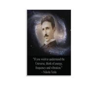 CXMAKNZ Poster applicabili a Nikola Tesla, pittura a olio decorativa, poster da appendere per casa, soggiorno, camera da letto, sala da pranzo, 30 x 45 cm, senza cornice