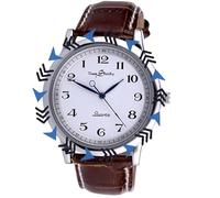CXML&DASHE Orologio Antiorario - Lancette a Rotazione Inversa, Numeri Retrograde, Movimento Quartz non convenzionale Inverso (Design Invertito Originale, Orologio Eccentrico)