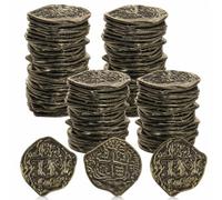 CXNXFD 100 monete d'oro per bambini, monete dei pirati, monete del tesoro dei pirati, monete romane per giochi da tavolo per bambini, feste pirati, bomboniere, caccia al tesoro, compleanno per bambini