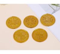 CXNXFD 100 monete d'oro pirati, monete da gioco per bambini, per feste di compleanno dei bambini, pirati, avventure, caccia al tesoro, eventi