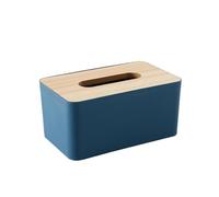 CXPMY Portafazzoletti Contenitore for la casa e la Vita in Legno Scatola for fazzoletti in Legno Scatola for tovaglioli in Carta Portacopertina(Blue)
