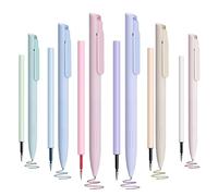 CXRYLZ-FUR Kawaii 6 penne aesthetic, 0,5 mm multicolore gel carine colorate penna a sfera da writech lisce, retrattili, cute cartoleria penne da ufficio, forniture scolastiche, regali