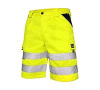 CXS Norwich Pantaloncini da Lavoro, visibilmente Alti, Pantaloni Corti da Lavoro, Colore Segnale, Pantalone ad Alta visibilità con Strisce Riflettenti, EN ISO 20471, 280 g/m2 (62, Giallo)
