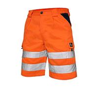 CXS Norwich Pantaloncini da Lavoro, visibilmente Alti, Pantaloni Corti da Lavoro, Colore Segnale, Pantalone ad Alta visibilità con Strisce Riflettenti, EN ISO 20471, 280 g/m2 (62, Arancione)