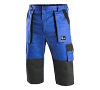 CXS Pantaloni da lavoro corti lunghezza 3/4, rinforzo sulle ginocchia, molto comodi, 100% cotone, elementi riflettenti, comode tasche grandi, tasche laterali e posteriori, passanti per cintura