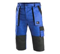 CXS Pantaloni da lavoro corti 3/4 – 100% cotone, rinforzo ginocchia, elementi riflettenti, tasche grandi