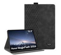 CXTCASE Custodia per Honor MagicPad 3 Pro 12.3 / MagicPad4 12.3 Pollici 2026, Intelligente Tablet PU Cover per Honor MagicPad4, Nero