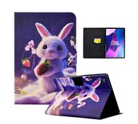 CXTCASE Custodia per Lenovo Tab M10 Plus 3rd Gen (2022) 10,6", PU Intelligente Tablet Cover Lenovo Tab M10 Plus 3rd Gen, Tablet Custodia con Slot per Schede, Coniglio di Fragole