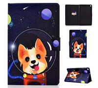 CXTCASE Custodia per Samsung Galaxy Tab A 10.1 2019 (SM-T510/T515) Custodia Cover Cover Case con Funzione Stand per Samsung Galaxy Tab A 10.1 2019 SM-T510/T515, Cane spaziale