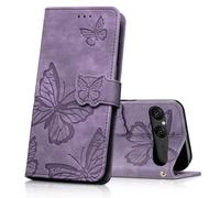 CXTcase Custodia per telefono cellulare per Sony Xperia 10 VII, custodia in PU con scomparto per carte e supporto, flip case protettiva per Sony Xperia 10 VII, Viola