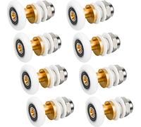 CXtech 8 pezzi Rulli per porta doccia, Rullo per porta in vetro per doccia, Ruote per ruote, parti di ricambio per fissaggio, 23 mm di diametro