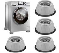 CXtech Cuscinetti universali per lavatrice, 4 pezzi di cuscinetti per rondelle assorbenti antiurto Tappetini per piedini in gomma antivibranti Protezione antiscivolo per pavimenti per la casa