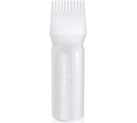 CXtech Flaconi Applicatori per Colore, Bottiglia per Pennelli, Pettine per Colorare e Trattare il Cuoio Capelluto, 120ML (Bianco)