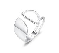 CXWK Anello Donna Regolabile,Openwork Linea Temperamento Semplice Anello di personalità per Le Donne Creative Abbigliamento Grazioso Regalo di Compleanno A Banchetto Essenziale Stile dello