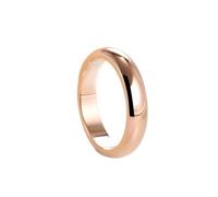 CXWK Anello Semplice da 4 mm Anello in Oro Rosa Moda Uomo e Donna Fede Nuziale Esclusiva per Coppie