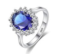 CXWK con Certificato Originale in Oro Bianco 18 carati Anello di Lusso Lab Diamond FEDI Nuziali da Sposa