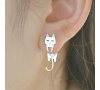 CXWK Orecchini a Forma di Pesce Gatto in Argento Sterling 925 per Le Donne Regalo Gioielli in Argento Sterling ipoallergenico prevenire l'allergia alle