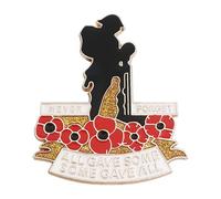 CXWLJL Spilla a forma di papavero con scritta "Never Forget Remembrance Day", Ottone