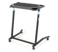 CXWXC Scrivania da allenamento per interni, supporto per computer regolabile in altezza con superficie antiscivolo, tavolo portatile per allenamento da bicicletta, tavolo fitness con ruote bloccabili