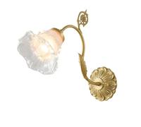 CXYWBD a Collo di Allevamento d'oro, Lampada Parete Latte con sconde murale in Ottone Spazzolato per la Camera da Letto Soggiorno Bagno t-155 (22 cm/8.6in)