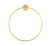 CXYWBD Anello in Alluminio Lampada LED, Moderno Cerchio Rotondo Parete per la Camera da Letto Soggiorno T-155 (Luce a Colori Oro, 11,8 Pollici)