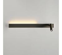 CXYWBD Apparecchio Illuminazione lineare Nera a LED, Sequestro Rettangolare Lampada Lunghi, sequestratura Regolabile, Salotto Le luci di Lavaggio Parete per la Fattoria della Camera da Letto
