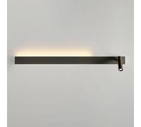 CXYWBD Apparecchio Illuminazione lineare Nera a LED, Sequestro Rettangolare Lampada Lunghi, sequestratura Regolabile, Salotto Le luci di Lavaggio Parete per la Fattoria della Camera da Letto