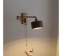 CXYWBD Appliques Murales, con Dimmer Wood Nordic Metal Monte Light Wall Hidommed, Moderni Applique in Legno Ponifica E27 Apparecchi di Illuminazione Testata per la Camera da Letto del Soggiorno