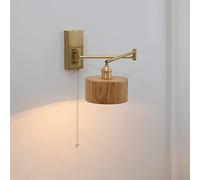 CXYWBD Appliques Murales, con Dimmer Wood Nordic Metal Monte Light Wall Hidommed, Moderni Applique in Legno Ponifica E27 Apparecchi di Illuminazione Testata per la Camera da Letto del Soggiorno