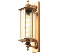 CXYWBD Appliques Murales, giardino leggero europeo lampada da esterno europea 21 pollici Monte a parete Olio sfregato Finitura Bronzo Luce retrò Light Die Fast Apparecchiatura in alluminio Apparecchio